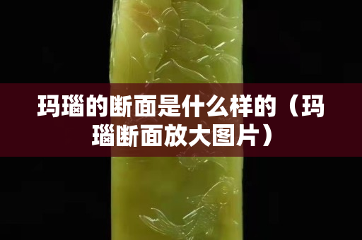 玛瑙的断面是什么样的（玛瑙断面放大图片）
