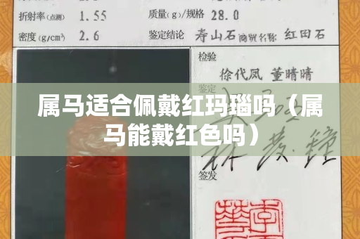 属马适合佩戴红玛瑙吗（属马能戴红色吗）