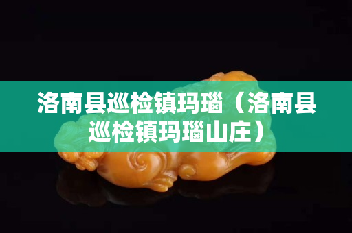 洛南县巡检镇玛瑙（洛南县巡检镇玛瑙山庄）