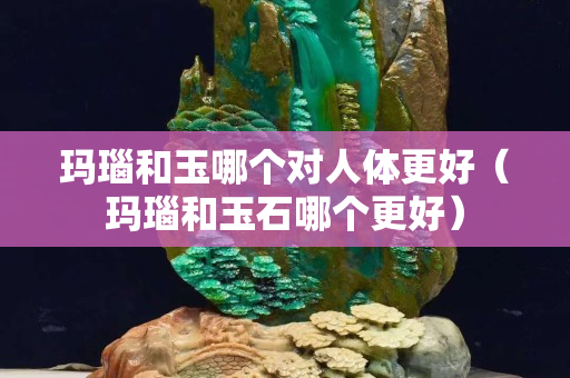 玛瑙和玉哪个对人体更好（玛瑙和玉石哪个更好）