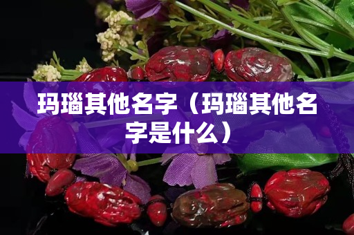 玛瑙其他名字（玛瑙其他名字是什么）