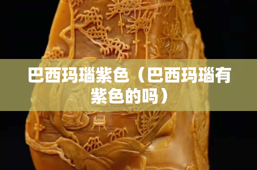 巴西玛瑙紫色（巴西玛瑙有紫色的吗）