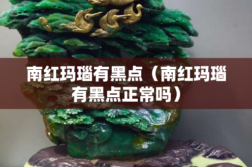 南红玛瑙有黑点（南红玛瑙有黑点正常吗）