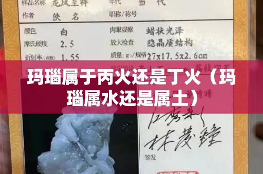 玛瑙属于丙火还是丁火（玛瑙属水还是属土）
