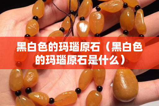 黑白色的玛瑙原石（黑白色的玛瑙原石是什么）