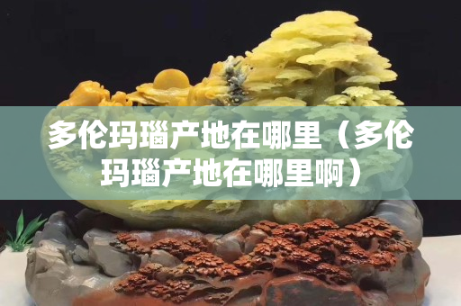 多伦玛瑙产地在哪里（多伦玛瑙产地在哪里啊）