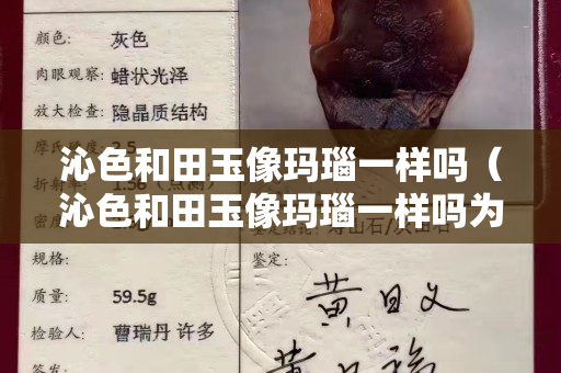 沁色和田玉像玛瑙一样吗（沁色和田玉像玛瑙一样吗为什么）