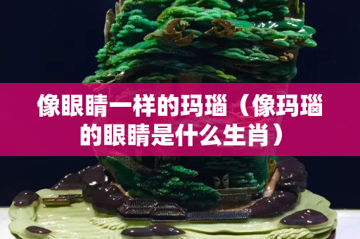 像眼睛一样的玛瑙（像玛瑙的眼睛是什么生肖）