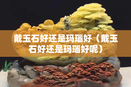 戴玉石好还是玛瑙好（戴玉石好还是玛瑙好呢）