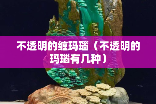 不透明的缠玛瑙（不透明的玛瑙有几种）