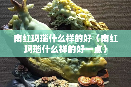 南红玛瑙什么样的好（南红玛瑙什么样的好一点）