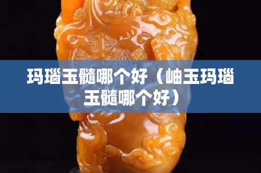玛瑙玉髓哪个好（岫玉玛瑙玉髓哪个好）