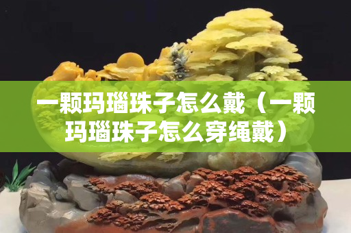 一颗玛瑙珠子怎么戴（一颗玛瑙珠子怎么穿绳戴）