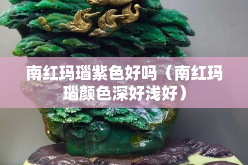 南红玛瑙紫色好吗（南红玛瑙颜色深好浅好）