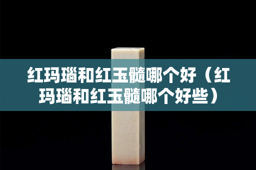 红玛瑙和红玉髓哪个好（红玛瑙和红玉髓哪个好些）