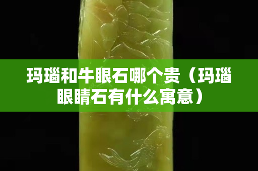 玛瑙和牛眼石哪个贵（玛瑙眼睛石有什么寓意）