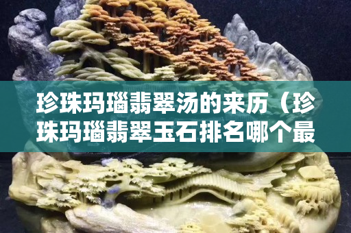 珍珠玛瑙翡翠汤的来历（珍珠玛瑙翡翠玉石排名哪个最贵）