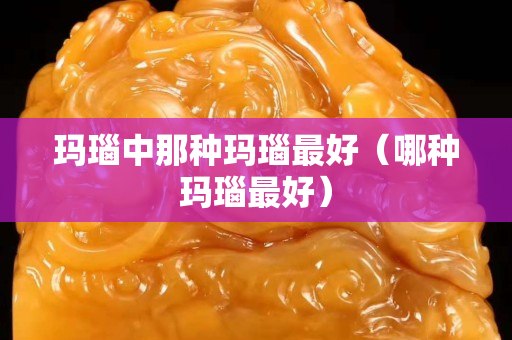 玛瑙中那种玛瑙最好（哪种玛瑙最好）