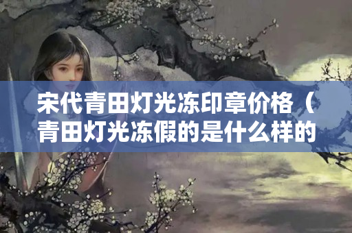 宋代青田灯光冻印章价格（青田灯光冻假的是什么样的）