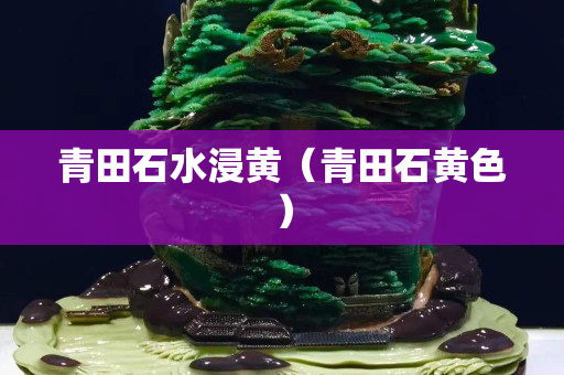 青田石水浸黄（青田石黄色）