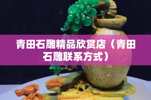 青田石雕精品欣赏店（青田石雕联系方式）