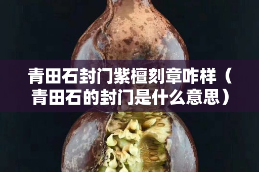 青田石封门紫檀刻章咋样（青田石的封门是什么意思）