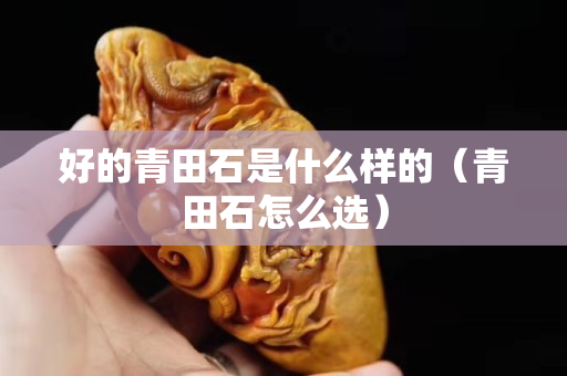 好的青田石是什么样的（青田石怎么选）