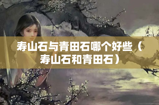 寿山石与青田石哪个好些（寿山石和青田石）