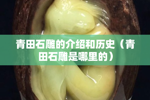 青田石雕的介绍和历史（青田石雕是哪里的）
