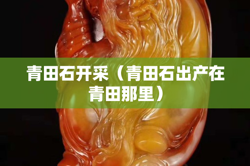 青田石开采（青田石出产在青田那里）