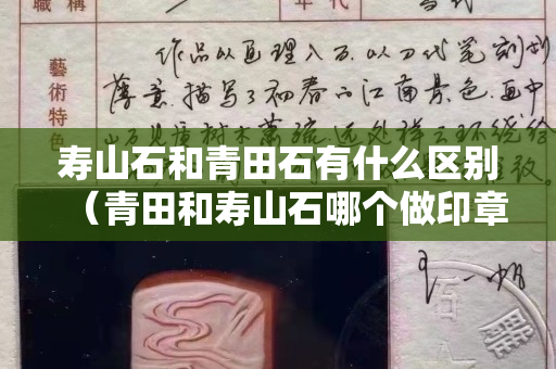 寿山石和青田石有什么区别（青田和寿山石哪个做印章好）