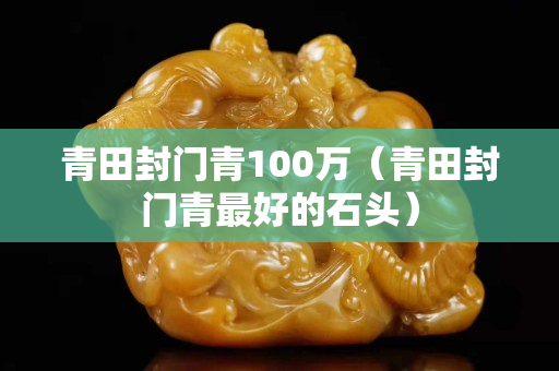 青田封门青100万（青田封门青最好的石头）