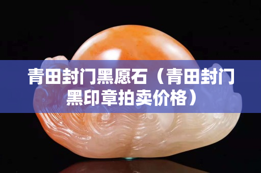 青田封门黑愿石（青田封门黑印章拍卖价格）