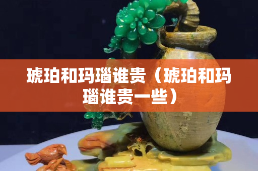 琥珀和玛瑙谁贵（琥珀和玛瑙谁贵一些）