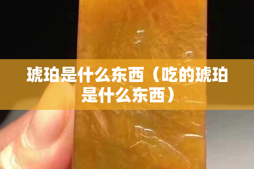 琥珀是什么东西（吃的琥珀是什么东西）