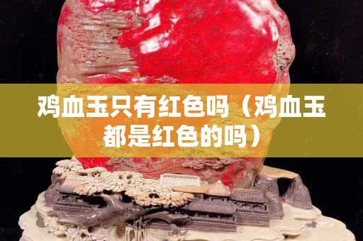 鸡血玉只有红色吗（鸡血玉都是红色的吗）