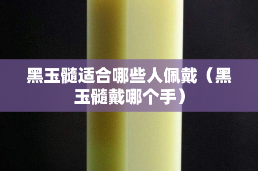 黑玉髓适合哪些人佩戴（黑玉髓戴哪个手）