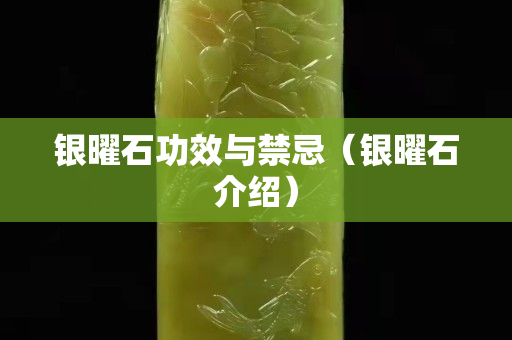银曜石功效与禁忌（银曜石介绍）