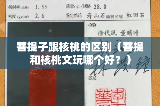 菩提子跟核桃的区别（菩提和核桃文玩哪个好？）