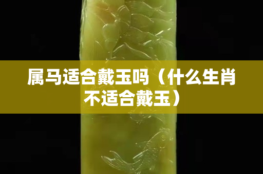 属马适合戴玉吗（什么生肖不适合戴玉）