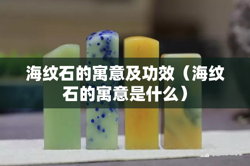 海纹石的寓意及功效（海纹石的寓意是什么）