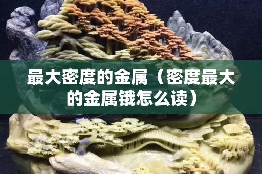 最大密度的金属（密度最大的金属锇怎么读）