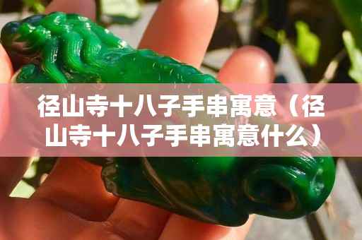 径山寺十八子手串寓意（径山寺十八子手串寓意什么）