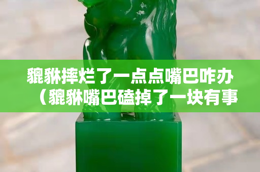貔貅摔烂了一点点嘴巴咋办（貔貅嘴巴磕掉了一块有事吗）