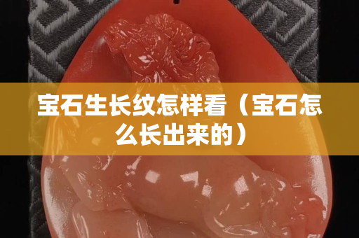 宝石生长纹怎样看（宝石怎么长出来的）