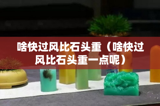 啥快过风比石头重（啥快过风比石头重一点呢）