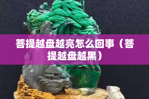 菩提越盘越亮怎么回事（菩提越盘越黑）