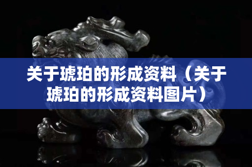 关于琥珀的形成资料（关于琥珀的形成资料图片）