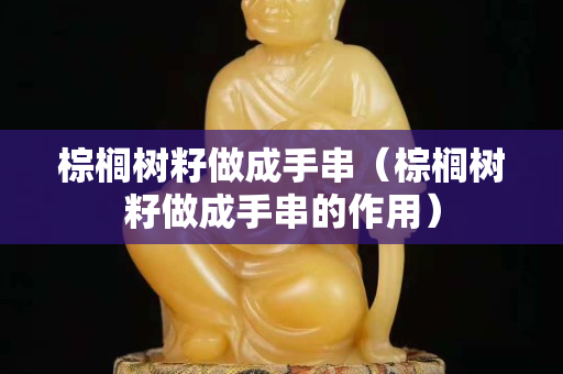 棕榈树籽做成手串（棕榈树籽做成手串的作用）