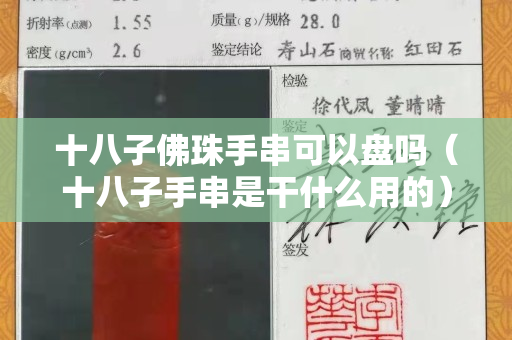十八子佛珠手串可以盘吗（十八子手串是干什么用的）